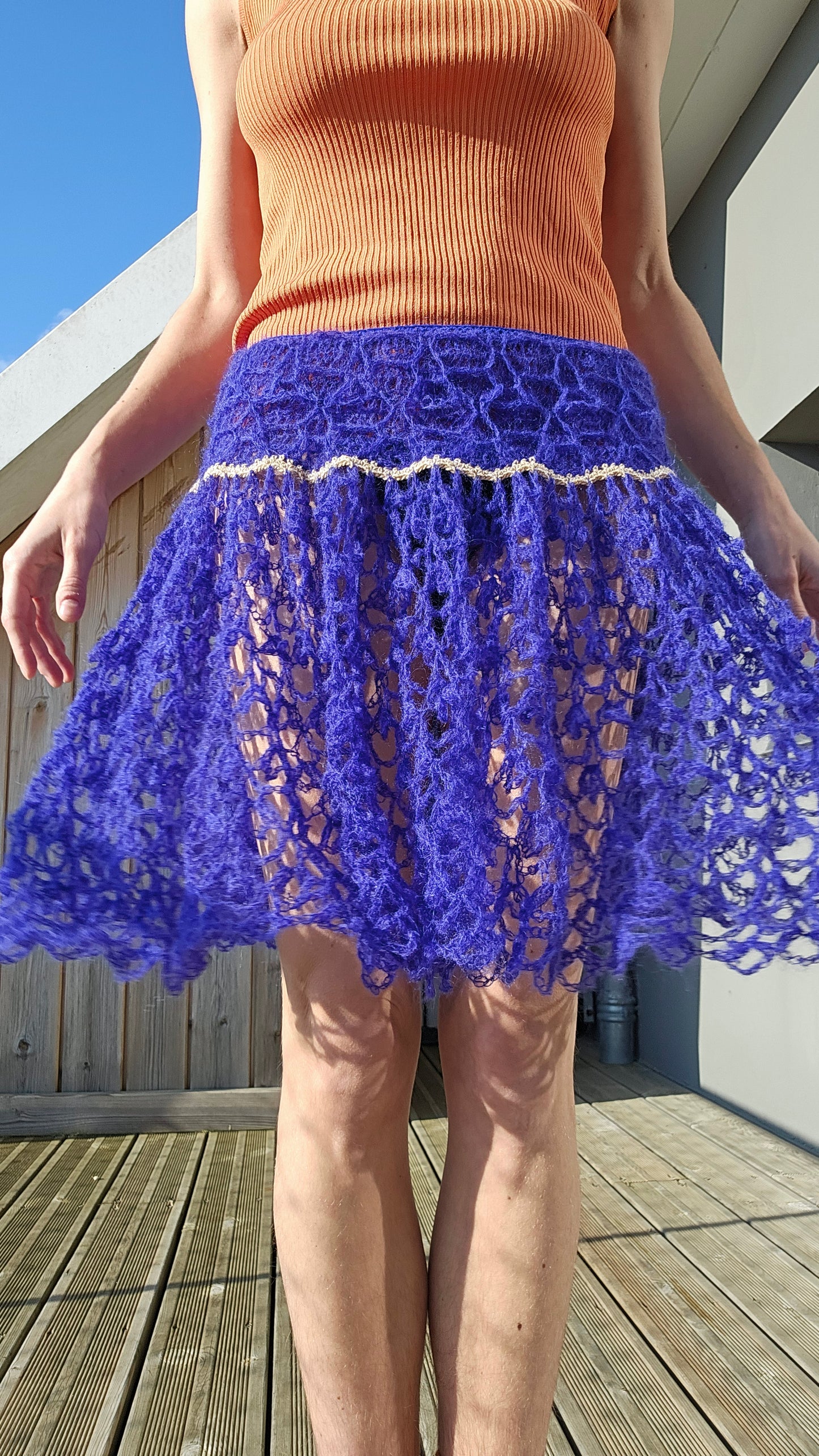 deep blue mohair