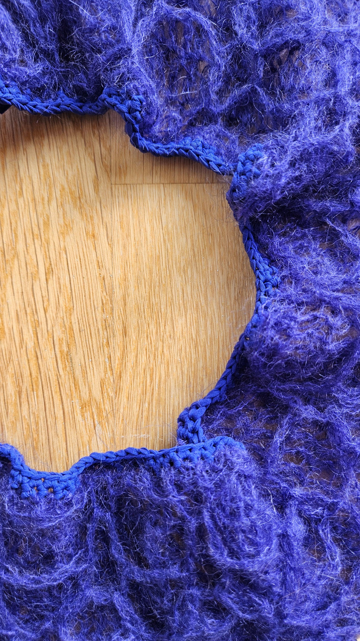 deep blue mohair