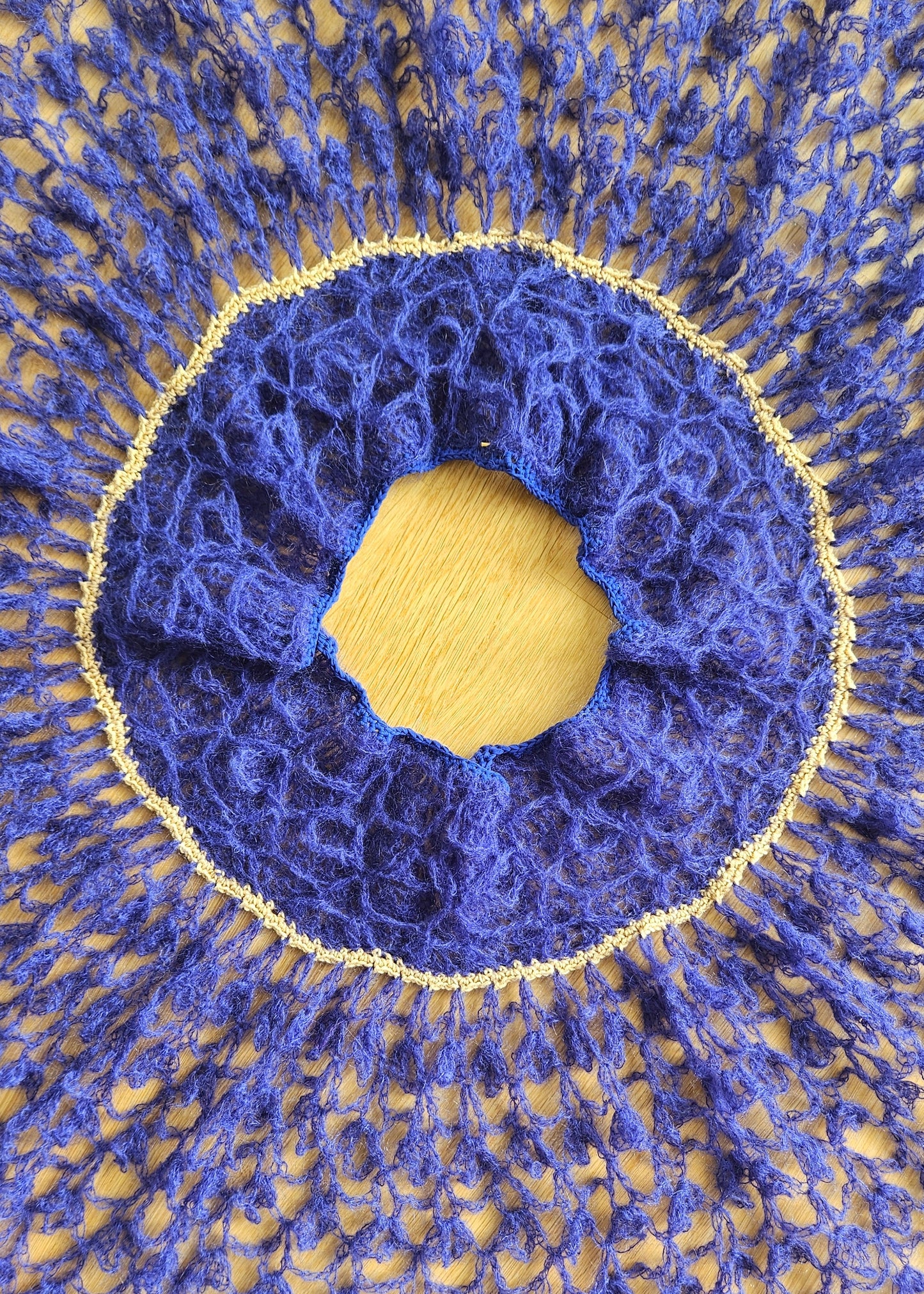 deep blue mohair
