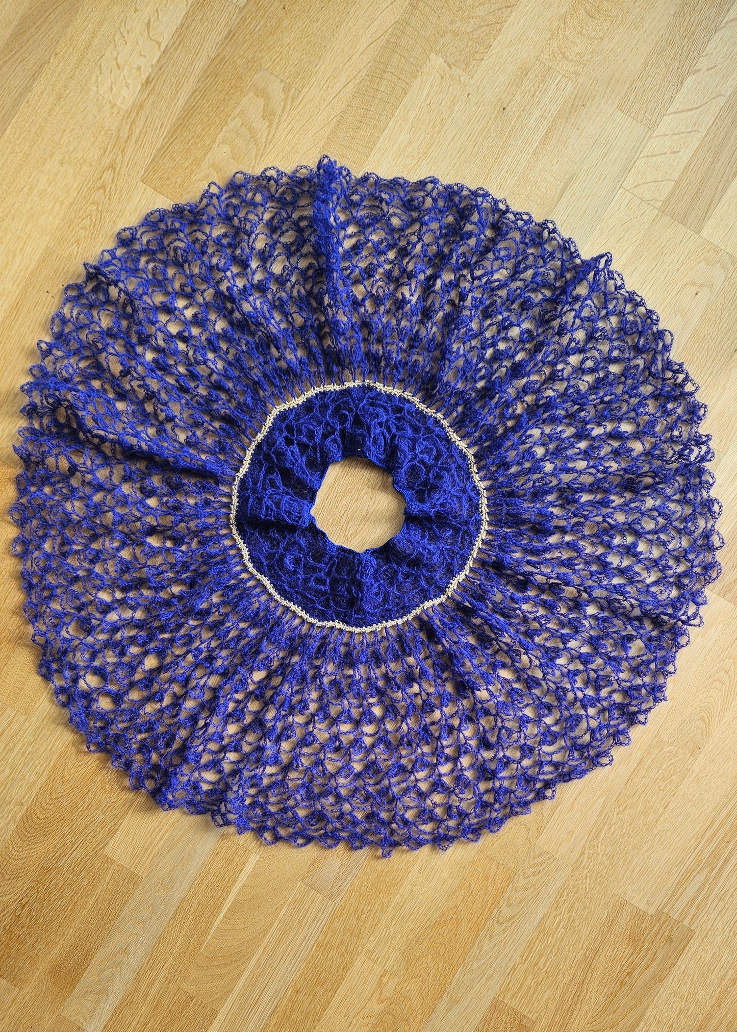 deep blue mohair
